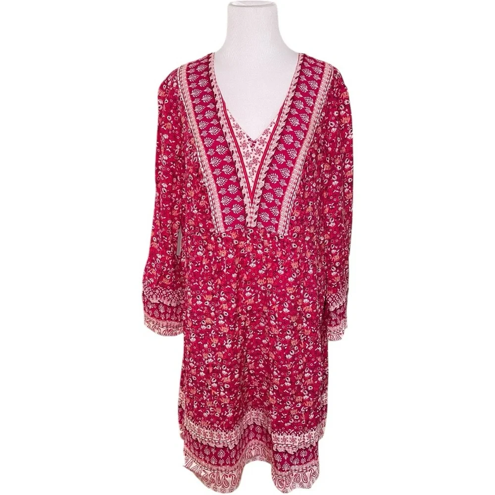 Maeve Isabel Floral Embroidered Pink Dress - Picture 2 of 11